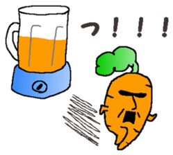 Feeling of vegetables Carrotver. sticker #11922139