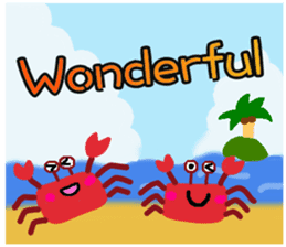 Sea paradise of English sticker #11922267