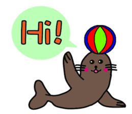 Sea paradise of English sticker #11922272