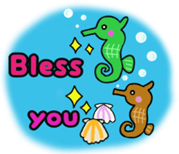 Sea paradise of English sticker #11922274