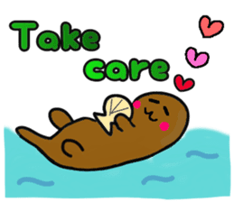 Sea paradise of English sticker #11922277