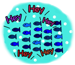 Sea paradise of English sticker #11922293