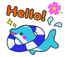 Sea paradise of English sticker #11922295