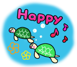 Sea paradise of English sticker #11922300