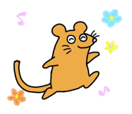 cheerful mice sticker #11922431