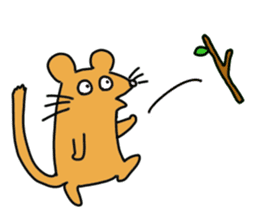 cheerful mice sticker #11922432