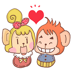 Miss Monkey and Mr. Monkey