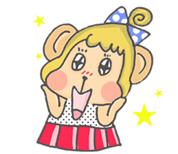 Miss Monkey and Mr. Monkey sticker #11922583