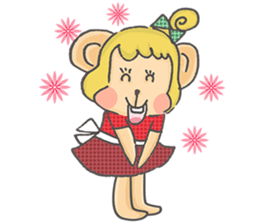 Miss Monkey and Mr. Monkey sticker #11922586