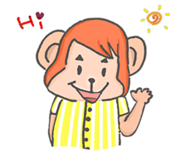 Miss Monkey and Mr. Monkey sticker #11922587