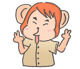 Miss Monkey and Mr. Monkey sticker #11922588