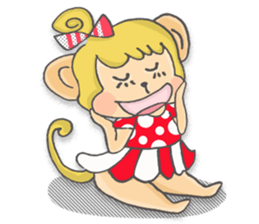 Miss Monkey and Mr. Monkey sticker #11922590