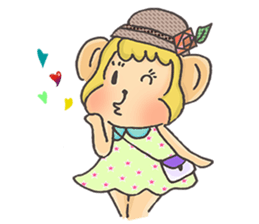 Miss Monkey and Mr. Monkey sticker #11922591