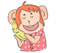 Miss Monkey and Mr. Monkey sticker #11922594