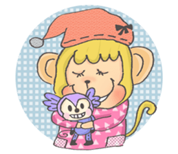 Miss Monkey and Mr. Monkey sticker #11922598