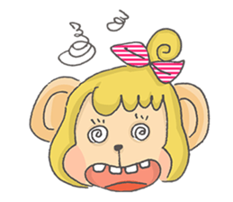 Miss Monkey and Mr. Monkey sticker #11922602