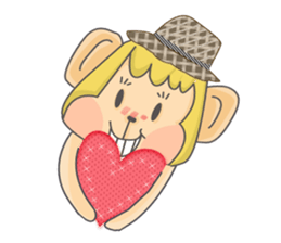 Miss Monkey and Mr. Monkey sticker #11922603