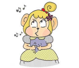 Miss Monkey and Mr. Monkey sticker #11922606