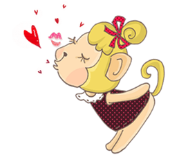 Miss Monkey and Mr. Monkey sticker #11922614