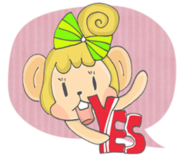Miss Monkey and Mr. Monkey sticker #11922618