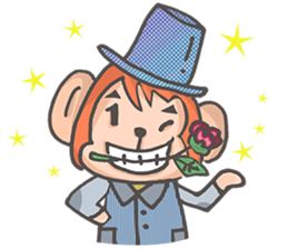 Miss Monkey and Mr. Monkey sticker #11922619