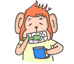 Miss Monkey and Mr. Monkey sticker #11922620