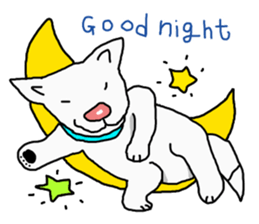 I just a white dog sticker #11922666