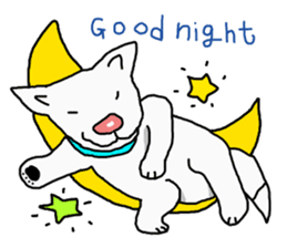 I just a white dog sticker #11922666