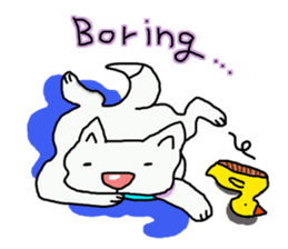 I just a white dog sticker #11922673