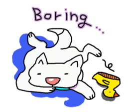 I just a white dog sticker #11922673