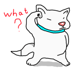 I just a white dog sticker #11922675