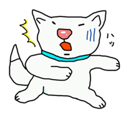 I just a white dog sticker #11922686
