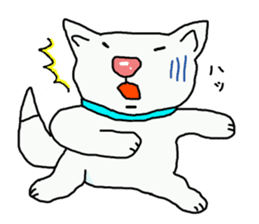 I just a white dog sticker #11922686