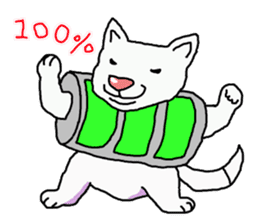I just a white dog sticker #11922691