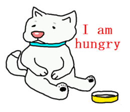 I just a white dog sticker #11922693