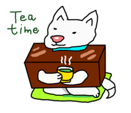 I just a white dog sticker #11922700