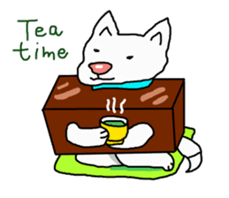 I just a white dog sticker #11922700