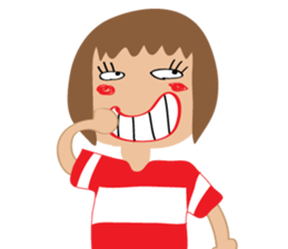 Children's Painting girl style (English) sticker #11922904