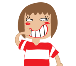 Children's Painting girl style (English) sticker #11922904