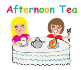 Children's Painting girl style (English) sticker #11922909