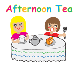 Children's Painting girl style (English) sticker #11922909