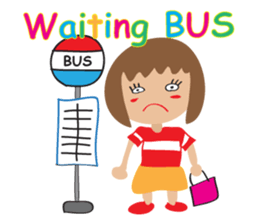 Children's Painting girl style (English) sticker #11922910