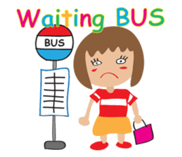 Children's Painting girl style (English) sticker #11922910