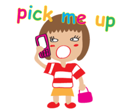 Children's Painting girl style (English) sticker #11922912