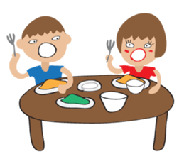 Children's Painting girl style (English) sticker #11922913