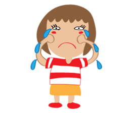 Children's Painting girl style (English) sticker #11922918