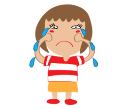 Children's Painting girl style (English) sticker #11922918