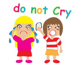 Children's Painting girl style (English) sticker #11922919