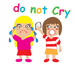 Children's Painting girl style (English) sticker #11922919