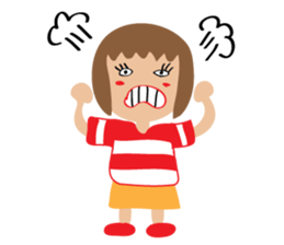 Children's Painting girl style (English) sticker #11922920